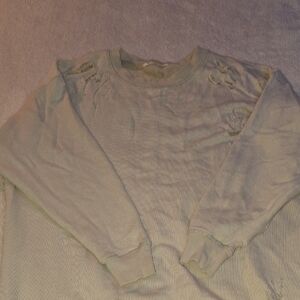 Free People Extreme Distressed Sweatshirt
